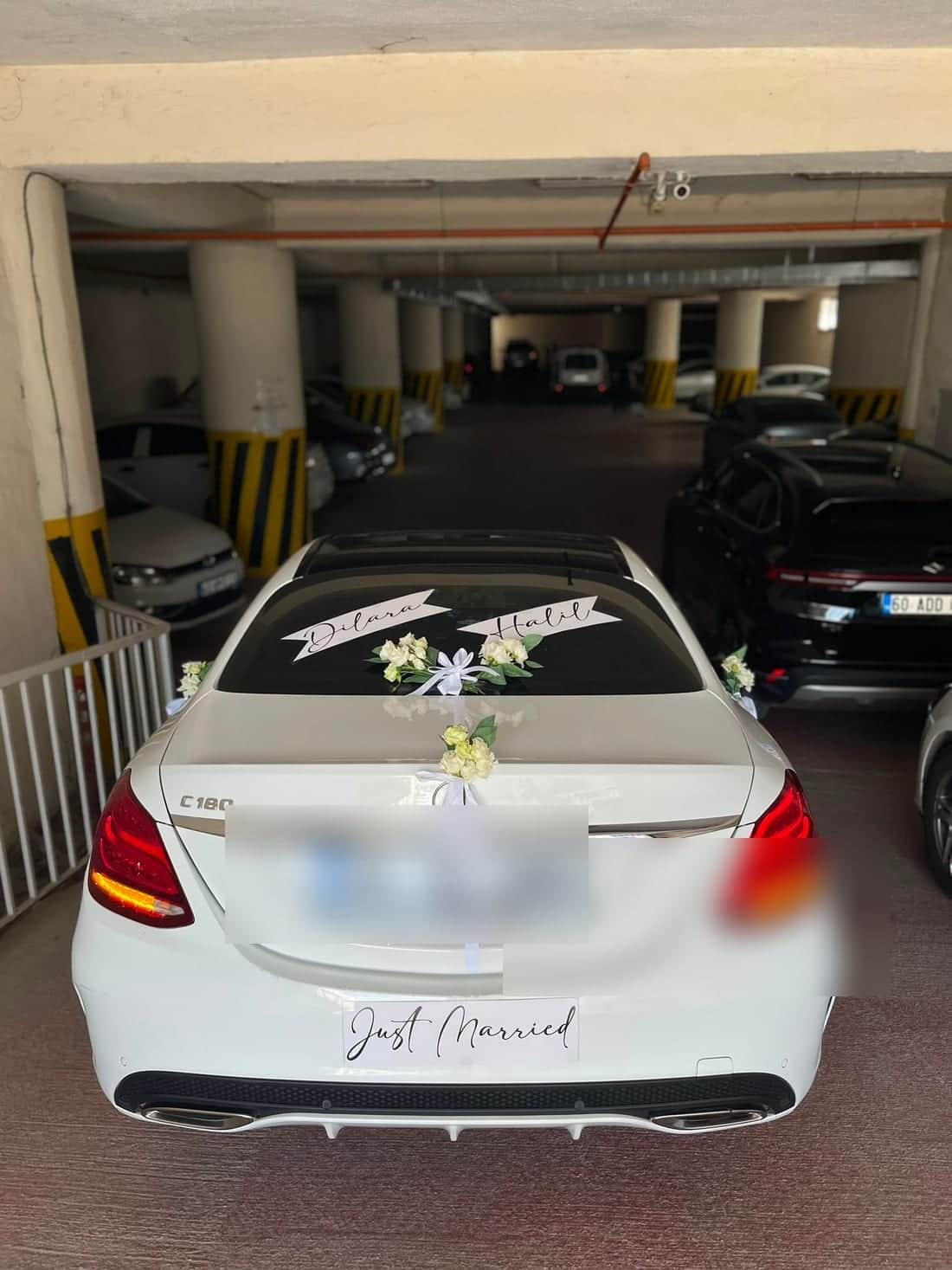 FloraMia Tokat çiçekçi gelin arabası çiçek süslemesi